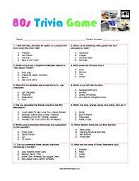 Think your an 80s movie buff? 80s Trivia Game Free Printable 80s Theme Party 80s Birthday Parties 80s Party Decorations