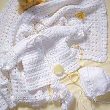 Free crochet baby set layette pattern download. Lacy Layette Crochet Epattern Crochet Baby Patterns Crochet Baby Crochet Baby Clothes