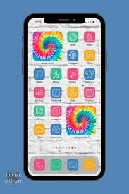 Iphone Ios 14 App Icons Tie Dye 53 Pack In 2020 App Icon App Iphone