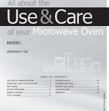 Warning!for your safety, the information in this manual must be followed to minimize the risk of fire or explosion,electric shock, or to prevent property damage, personal injury, or loss of life. Xm044kyy Ge Microwave Oven User Manual Or7 New Model En 4 Indd Guangdong Midea Kitchen Appliances Manufacturing