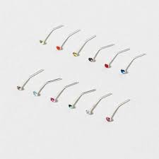 Bling Nose Studs Set Claire S Bend To Fit Nose Jewelry Cute Jewelry Kids Jewelry