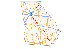 Highway and city wall maps display arterial map data but exclude zip code info for large coverage areas in the state of georgia. U S Route 23 In Georgia Wikipedia
