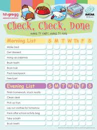 Check Check Done Checklist For Kids Printable Template