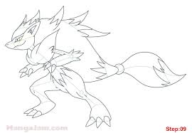 Josh the zoroark coloring page from generation v pokemon category. How To Draw Zoroark From Pokemon Mangajam Com