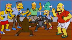 Your meme was successfully uploaded and it is now in moderation. Simpsons Monkey Knife Fight Know Your Meme