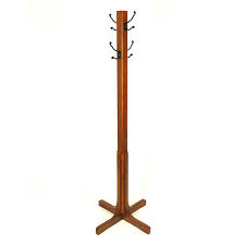 Wayborn Furniture Brown 4 Hook Coat Stand Lowes Com Standing Coat Rack Diy Standing Coat Rack Coat Rack