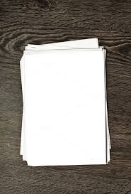 White Blank Paper On Wooden Table Wooden Tables Paper Wooden