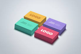 Colorful Business Card Mock Up Mockup World Hq Colorful Business Card Business Card Mock Up Business Card Logo