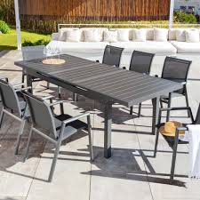 Découvrez des idées pour aménager votre pour décider du salon de jardin qui vous correspond le mieux, les modèles possédant une structure en aluminium sont à choisir en fonction des matières. Gartentisch Ausziehbar Corfu Aluminium Bis Zu 10 Pers Anthrazitgrau Gartenmobel Loungemobel Eminza