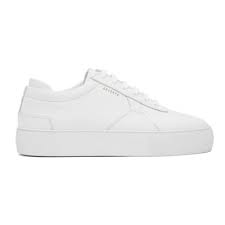 Axel Arigato Womens White Platform Leather Trainers 3 In Wht Leather Modesens
