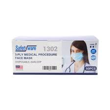 It prevents large droplets of bodily fluids that may contain viruses or other germs to be in contact with your nose and mouth. Safetyware 1302el 3 Ply Earloop Face Masks