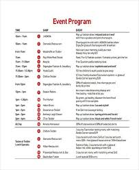 Template Sample Of A Event Program Expinfranklinfireco 84dc889f Resumesample Resumefor Event Program Debut Program Flow Debut Program