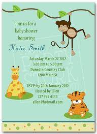 Animal Printable Invitations Jungle Baby Shower Theme Monkey Baby Shower Baby Shower Safari Theme