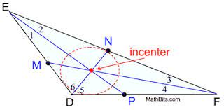 How do you find the unknown length of a triangle? Incenter Mathbitsnotebook Geo Ccss Math