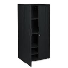 Two adjustable storage shelves can hold 75 pounds each. Iceberg Rough N Ready Plastic Resin Storage Cabinet Black 36 W X 22 D X 72 H 92571 Tall Storage Cabinets Worthington Direct