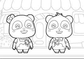 Download free printable bus coloring pages for kids online is to provide the kids to practice bus coloring easily by downloading a free bus coloring image. Babybus Kiki And Miumiu Coloring Pages Free Printable Coloring Pages For Kids