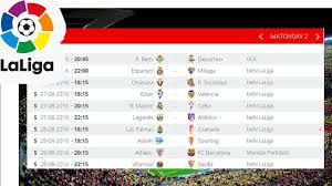 August 19, 2017 at 9:08 pm ·. La Liga Fixtures 2016
