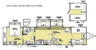 2008 wildwood travel trailer floor plans; 2008 Forest River Wildwood 392fbrb Floor Plan Park Model Rv Floor Plans Forest River