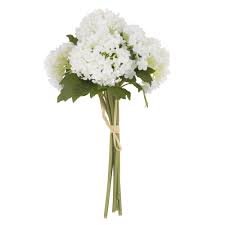 Bouquet Fleurs Artificielles Hortensias Blancs Maisons Du Monde Hortensia Blanc Fleurs Artificielles Hortensias
