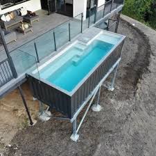25 Container Swimming Pool Exhilarating Ideas For Fun Summertime Home Decor Journal Container Pool Container House Shipping Container Home Designs