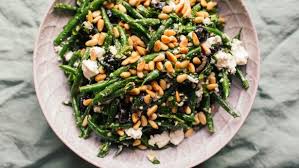 Roll the green bean in the egg then the almond flour crust and place on the pan. Green Bean Salad With Pine Nuts And Feta Recipe Food Com Recipe Thanksgiving Appetizer Recipes Easy Thanksgiving Recipes Appetizers Green Beans