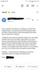 What to do with pet ashes reddit. My Cat Passed Away Today At Home This Is The Email I Got From My Vet A Few Minutes After We Told Them What Happened Humansbeingbros