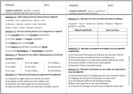 Cm2 adjectif qualificatif exercices gratuits (fiche 3) aperçu et détails. Adjectif Qualificatif Ce2 Exercices Corriges Fiche 2