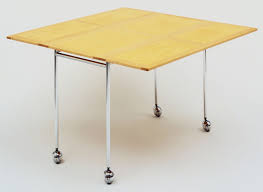 Bruno Mathsson Folding Table On Casters Model T702 1944 Swedish Furniture Folding Table Casters