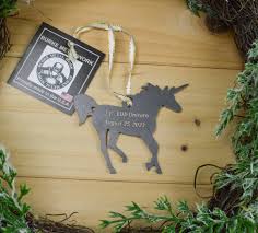 Unicorn Metal Ornament