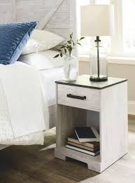 Buy bedroom sets, beds, wardobes, closets, cupboards, dressing tables and bedding online with free delivery in singapore. The Shawburn White Dark Charcoal Gray One Drawer Night Stand Available At Furniture Direct Serving Hattiesburg Ms And Surrounding Areas