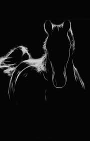 Black And White Horse Painting Pin By Darci Gibson On About Life Black Or White Nothing Between R Horse Painting Horses Black Paper Drawing