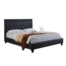 Transporting this bed from point a to point b is in no way complex or tiring. Queen Size Platform Bed With Diamond Tufted Headboard Black Walmart Com Walmart Com