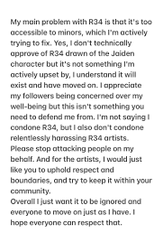 JaidenAnimations on X: Apologies for the semi-late response, I do not open  bird app anymore. I hope everyone can respect my view on this stuff  t.coTUse1UlVpd  X