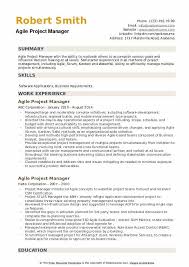 Agile Project Manager Resume Samples Qwikresume