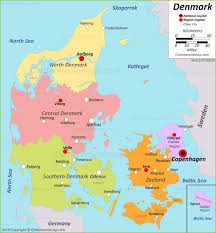 Interactive denmark map on googlemap. Denmark Political Map
