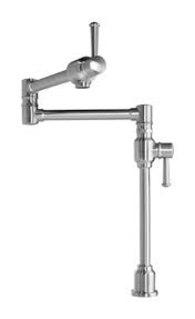 2 handles comfortable ergonomic design: Kindred Deck Mount Pot Filler Faucet Stainless Steel Canadian Tire
