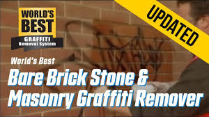 World S Best Bare Brick Stone Masonry Graffiti Remover Youtube