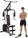 Amazon.com: Goplus Multifunction Home Gym System Weight Training ...