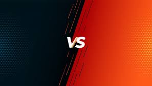 ️ get ready to experience the thrill. Illustration Von Zwei Leeren Rahmen Und Vs Buchstaben Auf Ultraviolettem Hintergrund Mit Blitz Premium Vektor