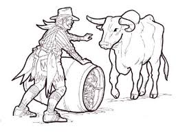 Feel free to print and color from the best 37+ bull riding coloring pages at getcolorings.com. Rodeo Clown With Bull Coloring Picture Jpg 720 540 Cowboy Art Bucking Bulls Super Coloring Pages