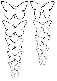 Siluetas De Mariposas Para Imprimir Buscar Con Google Moldes De Mariposas Manualidades Artesanias De Mariposa