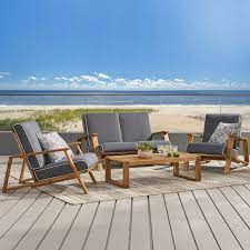 The newport railway workshops is a facility in the melbourne suburb of newport, australia, that builds, maintains and refurbishes railway rollingstock. George Oliver Newport 4 Person Seating Group With Cushions Reviews Wayfair