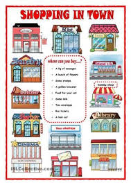 Shopping In Town Fichas De Trabalho Ingles Para Criancas Aulas