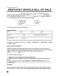 Free Kentucky Bill Of Sale Form (PDF & Word Templates) | Legal Templates