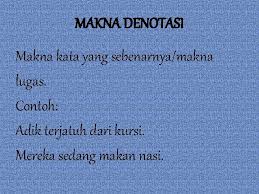 Pengertian kalimat perintah menurut kamus besar bahasa indonesia (kbbi) adalah kalimat yang mengandung intonasi dan makna perintah atau larangan. Makna Kata Makna Leksikal Makna Kata Yang Kurang