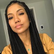 Black And Rainbow Jumbo Box Braids I Can T Stop Staring At These Rainbow Dip Dye Box Braids Short Box Braids Box Braids Styling Box Braids Hairstyles