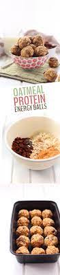 This Simple And Healthy Little No Bake Oatmeal Protein Energy Balls Recipe Is Perfect For Easy Snacking On The Go With Easy Snacks Energy Ball Recipe Recipes