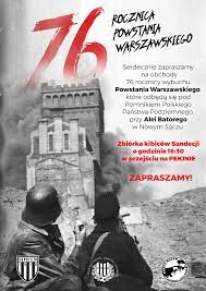 W niedzielę przez cały dzień w różnych miejscach warszawy trwają obchody 77. 76 Rocznica Powstania Warszawskiego Kibice Razem