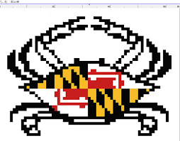 Maryland Flag Crab Cross Stitch Pattern By Stitchosaurusjess