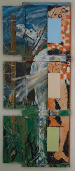 Pintura plegable, concepto relativo de libertad con seis superficies mitad  monocromáticas - M. FORSCHNER